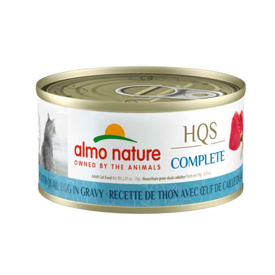 Almo Nature Wet Cat Food - HQS Complete Tuna with Quail Eggs in Gravy Canned - Toronto Pets