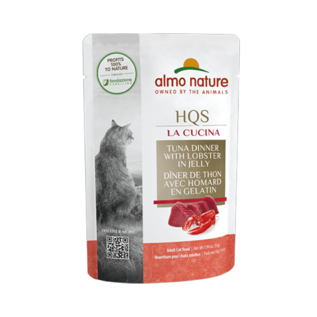 Almo Nature Wet Cat Food - HQS La Cucina Tuna Dinner with Lobster in Jelly - Toronto Pets