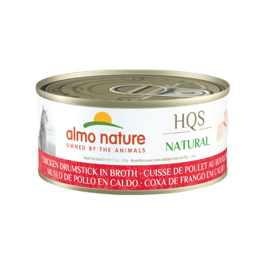 Almo Nature Wet Cat Food - HQS Natural Chicken Drumstick in Broth Canned - Toronto Pets