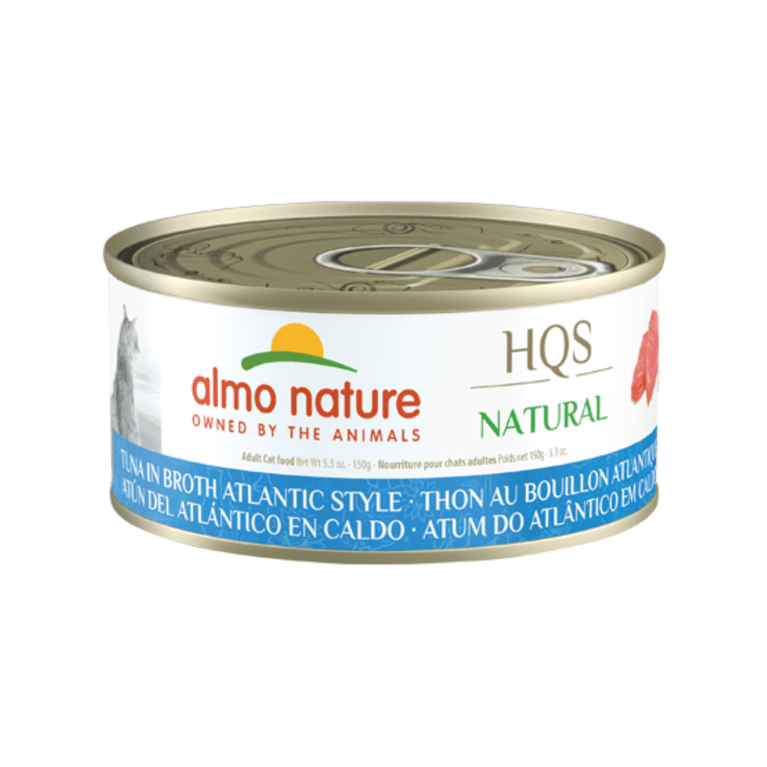 Almo Nature Wet Cat Food - HQS Natural Tuna in Broth Atlantic Style Canned - Toronto Pets