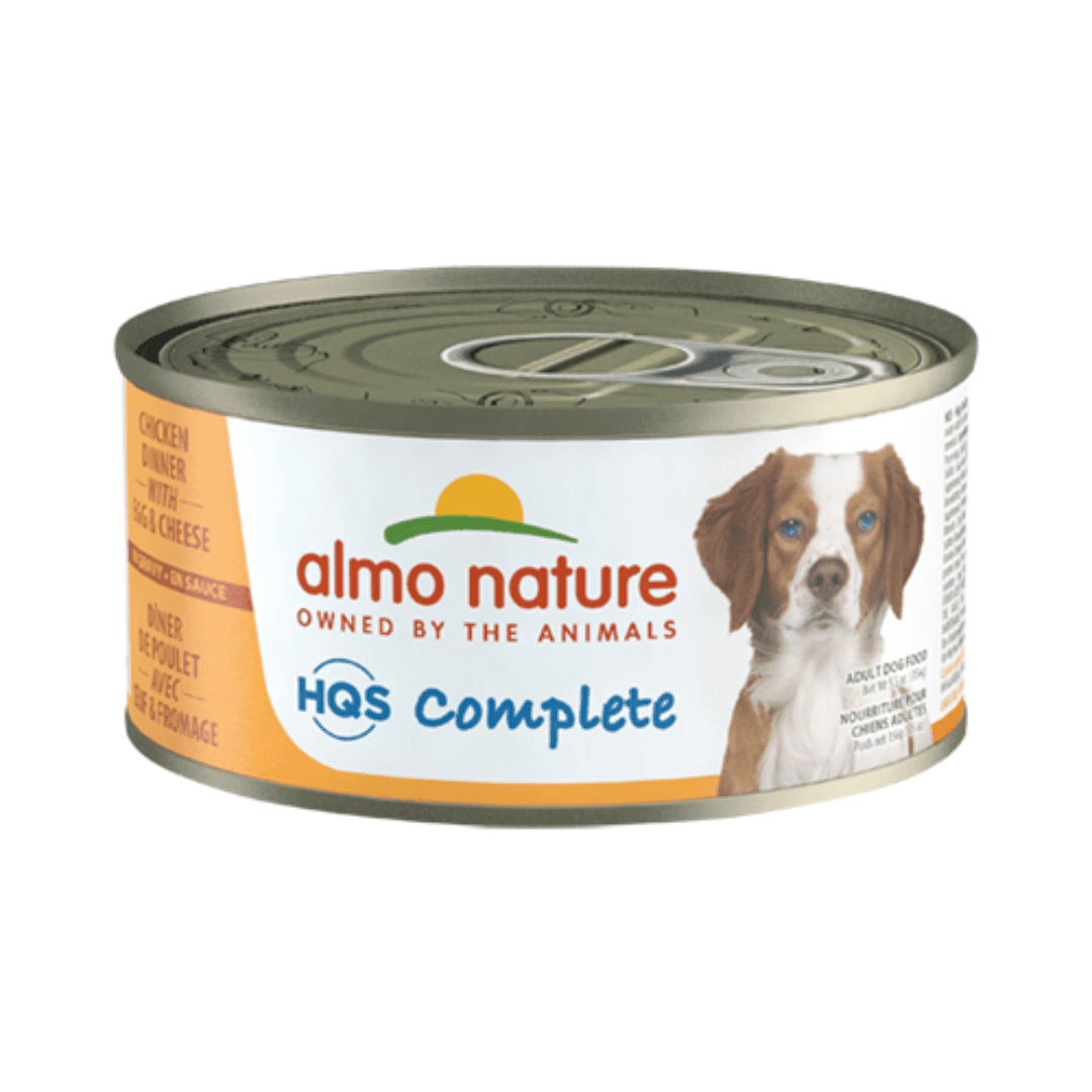 Almo Nature Wet Dog Food - HQS Complete Chicken Dinner with Egg and Cheese Canned - Toronto Pets