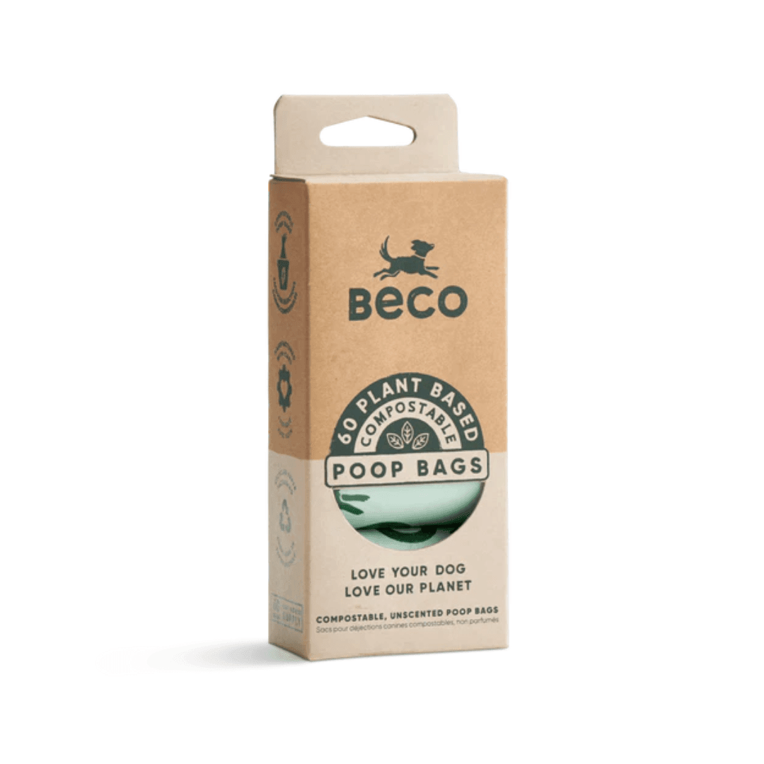 Beco Pet Waste Bags - Home Compostable Poop Bags Unscented - Toronto Pets