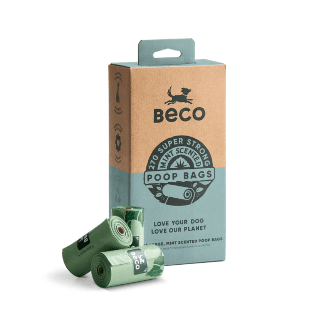 Beco Pet Waste Bags - Large Poop Bags Mint Scented - Toronto Pets