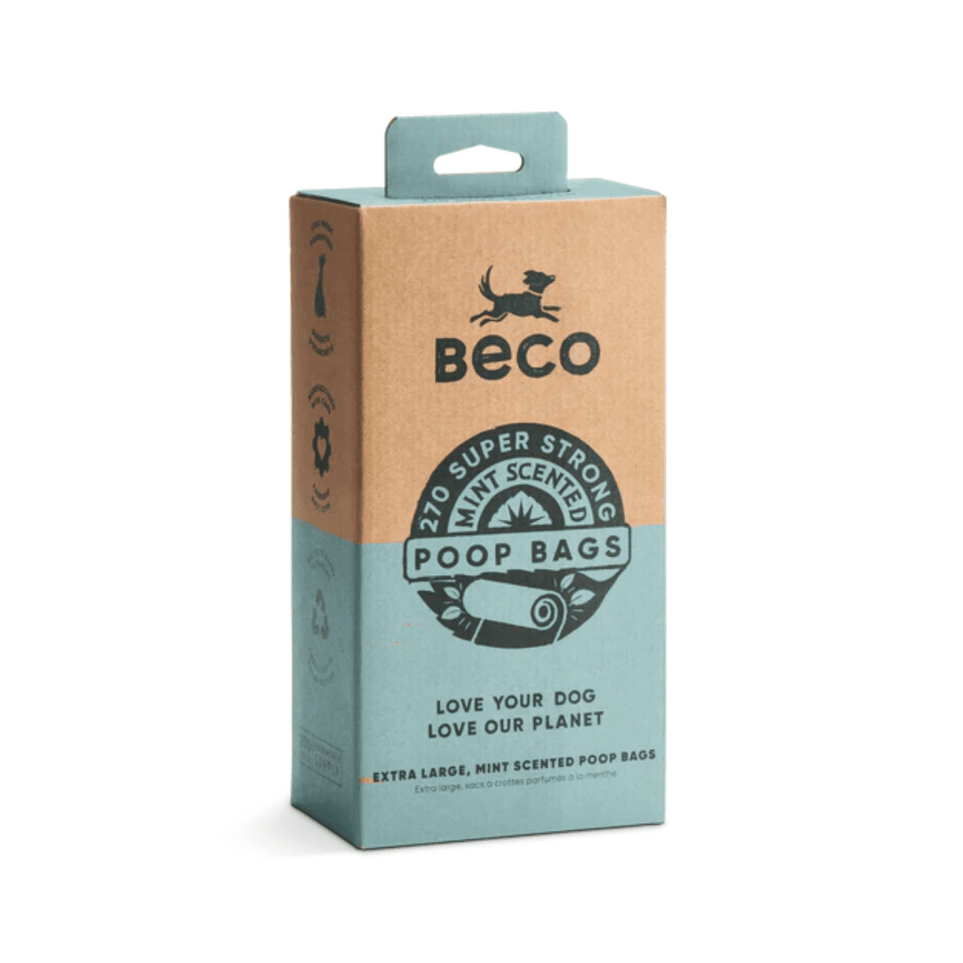 Beco Pet Waste Bags - Large Poop Bags Mint Scented - Toronto Pets