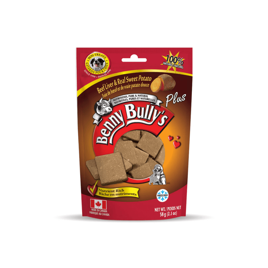 Benny Bully's Freeze - Dried Dog Treats - Beef Liver with Sweet Potato - Toronto Pets