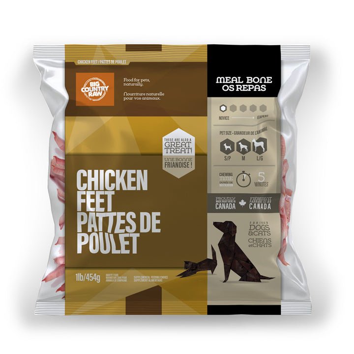 Big Country Raw Dog Treats - Chicken Feet - Toronto Pets