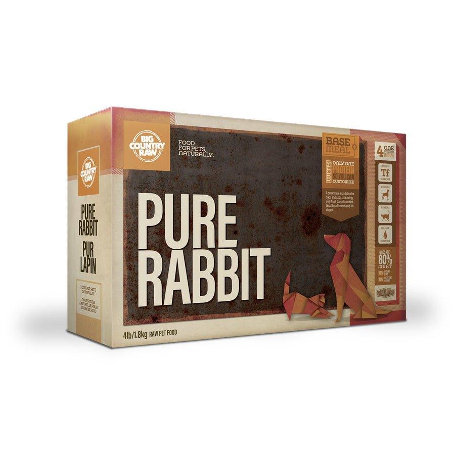 Big Country Raw Frozen Dog and Cat Food - Pure Rabbit Carton - Toronto Pets