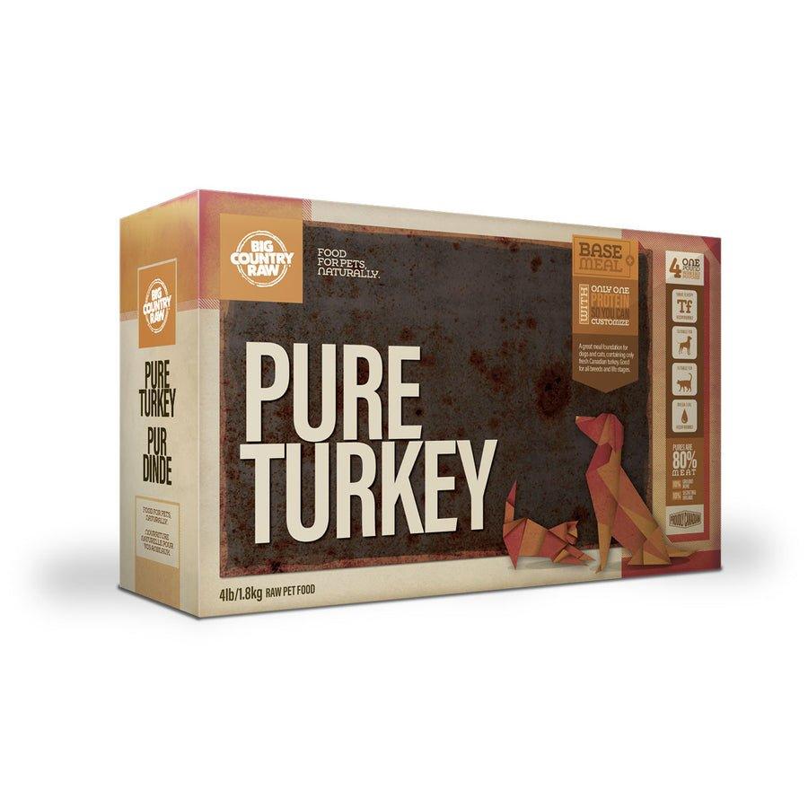 Big Country Raw Frozen Dog and Cat Food - Pure Turkey Carton - Toronto Pets