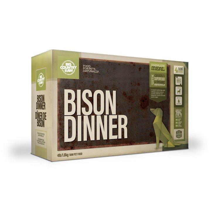 Big Country Raw Frozen Dog Food - Bison Dinner Carton - Toronto Pets