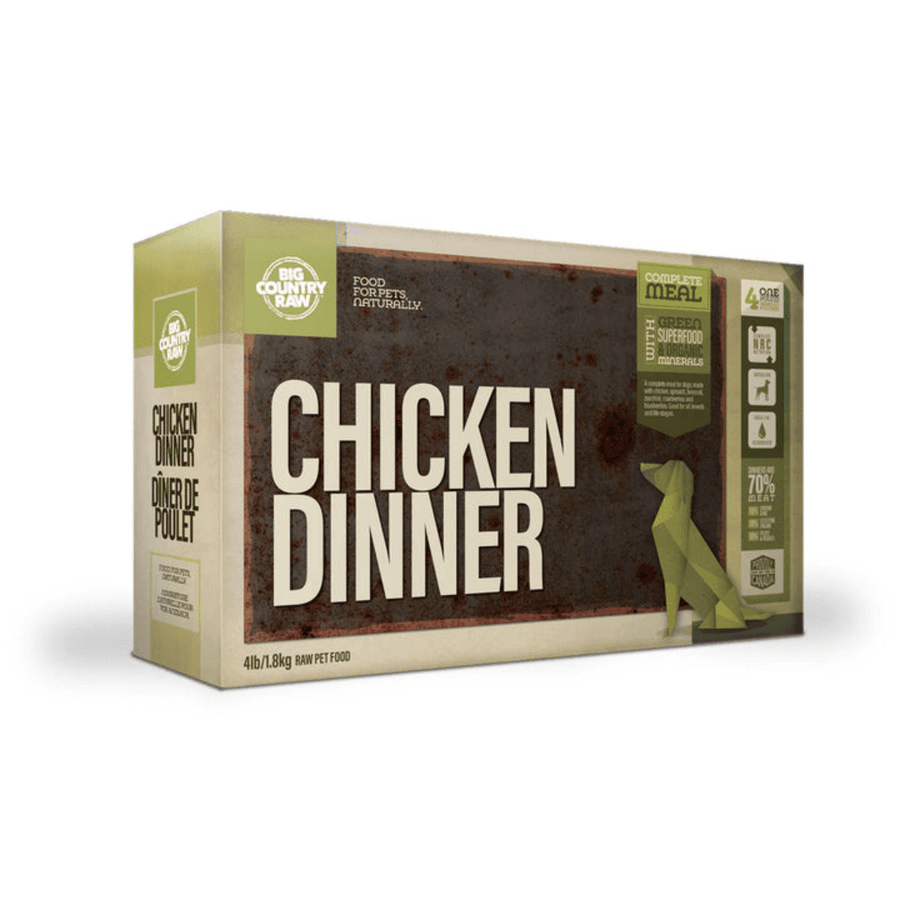 Big Country Raw Frozen Dog Food - Chicken Dinner Carton - Toronto Pets