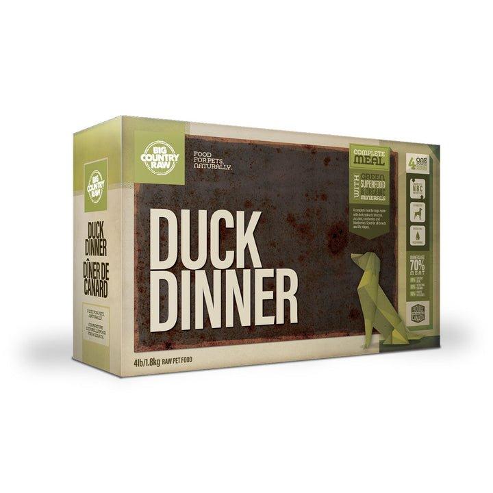 Big Country Raw Frozen Dog Food - Duck Dinner Carton - Toronto Pets