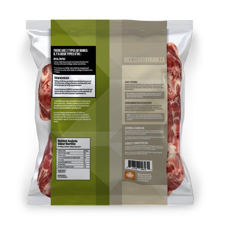 Big Country Raw - Frozen Lamb Neck Bone - Toronto Pets