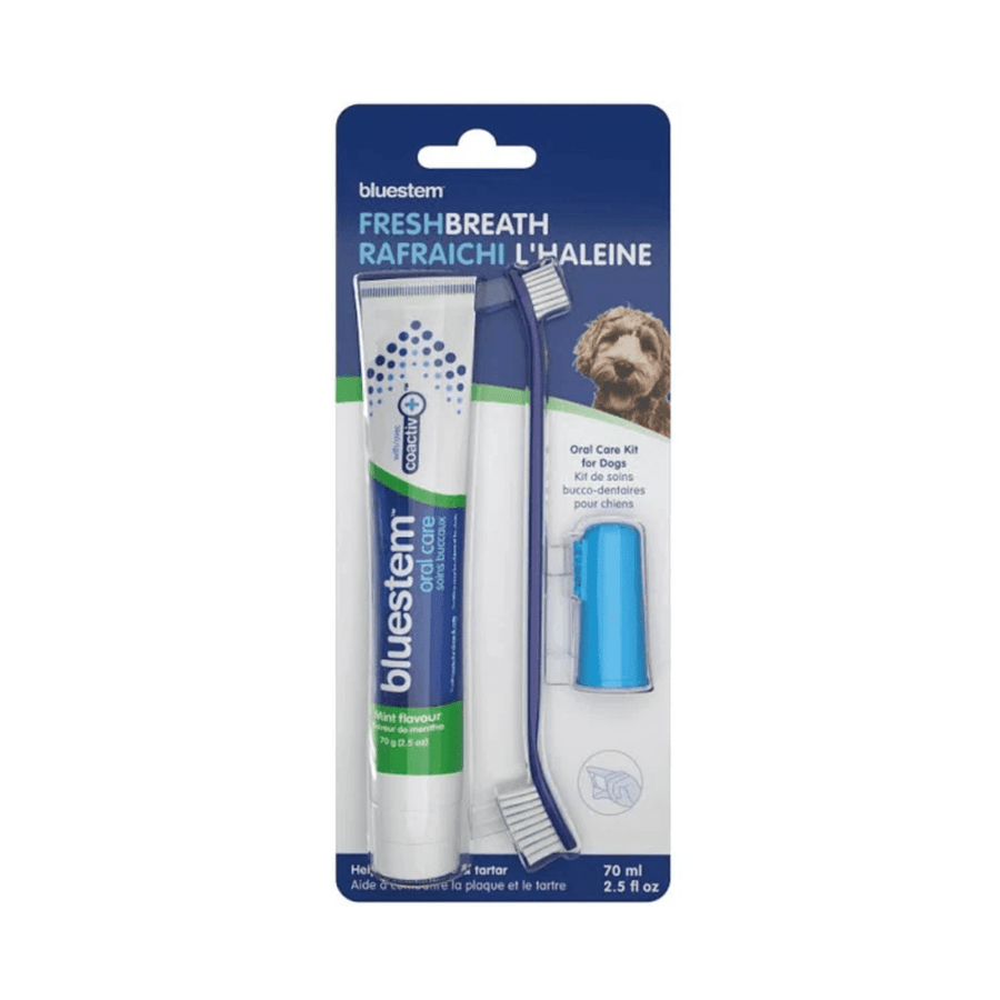 Bluestem Dog Oral Care - Oral Care Kit Vanilla Mint Flavor - Toronto Pets