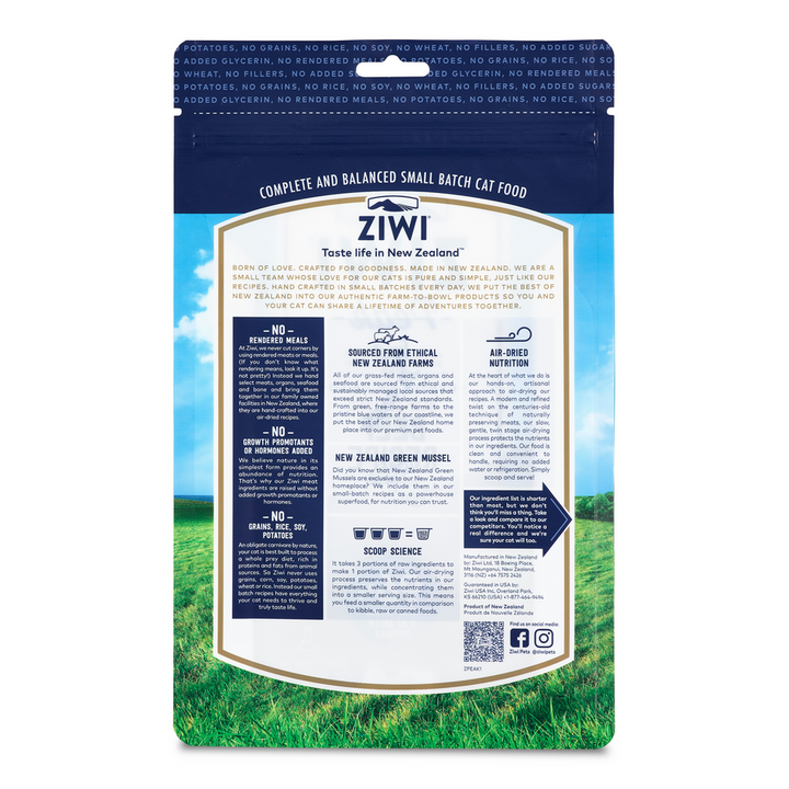 ZIWI Peak Air Dried Cat Food -  Original Beef Recipe 