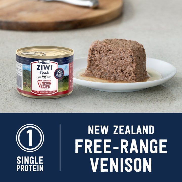 ZIWI Peak Wet Cat Food - New Zealand Venison Canned 