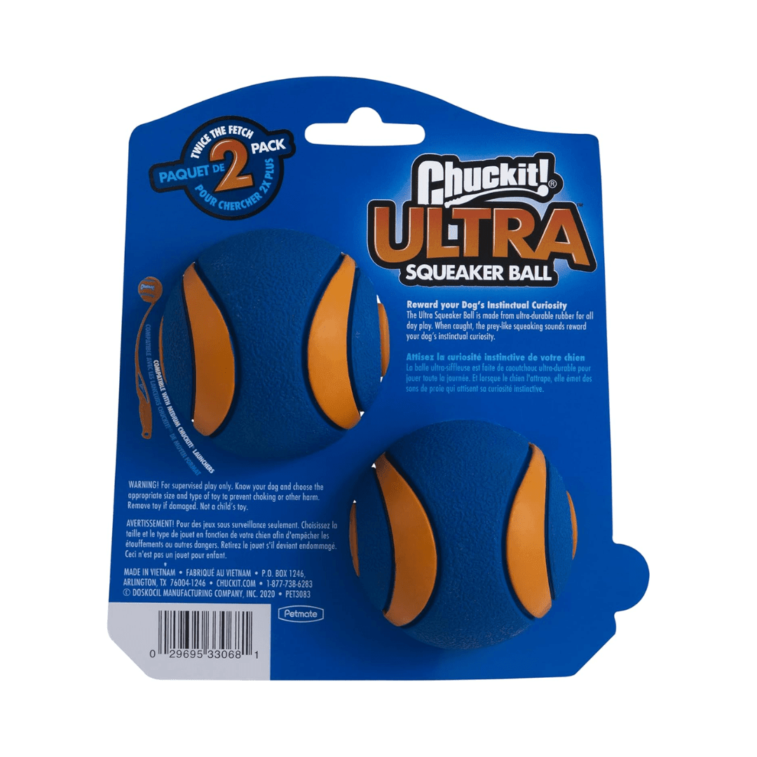 Chuck It! Dog Toys - Ultra Ball Squeaker - Toronto Pets