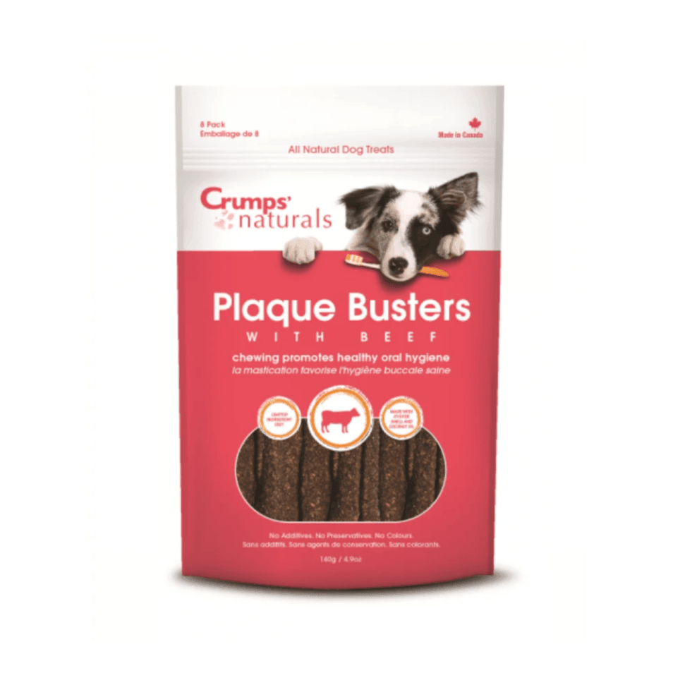 Crumps' Naturals Dog Treats - Plaque Buster with Beef - Toronto Pets