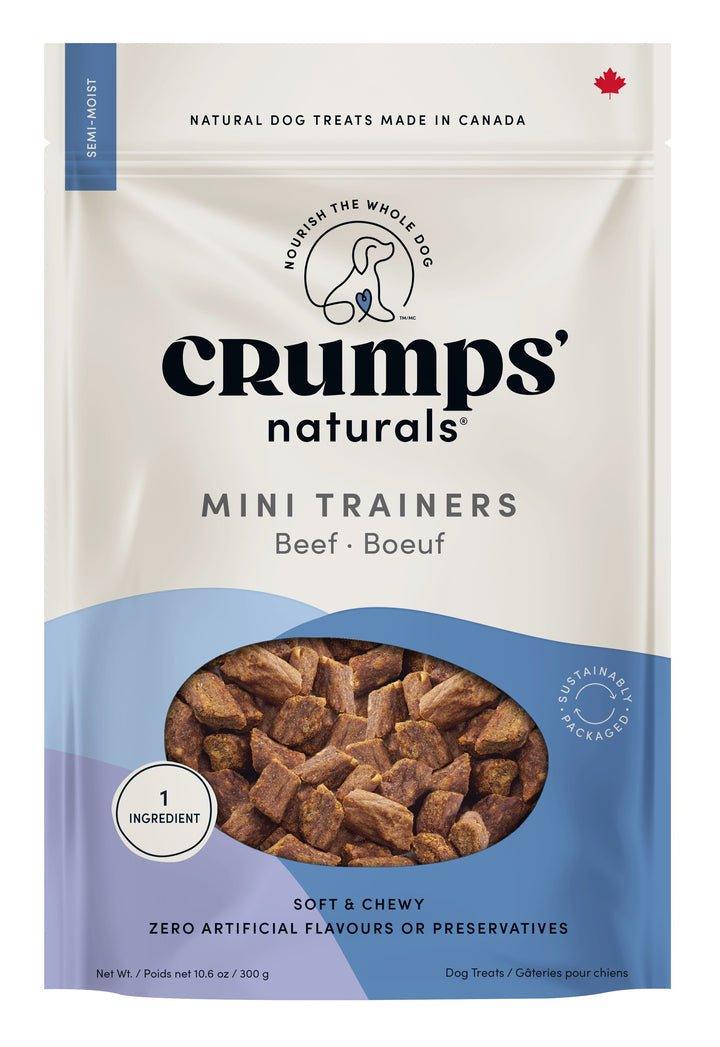 Crumps' Naturals Dog Treats - Semi Moist Beef Mini Trainers - Toronto Pets