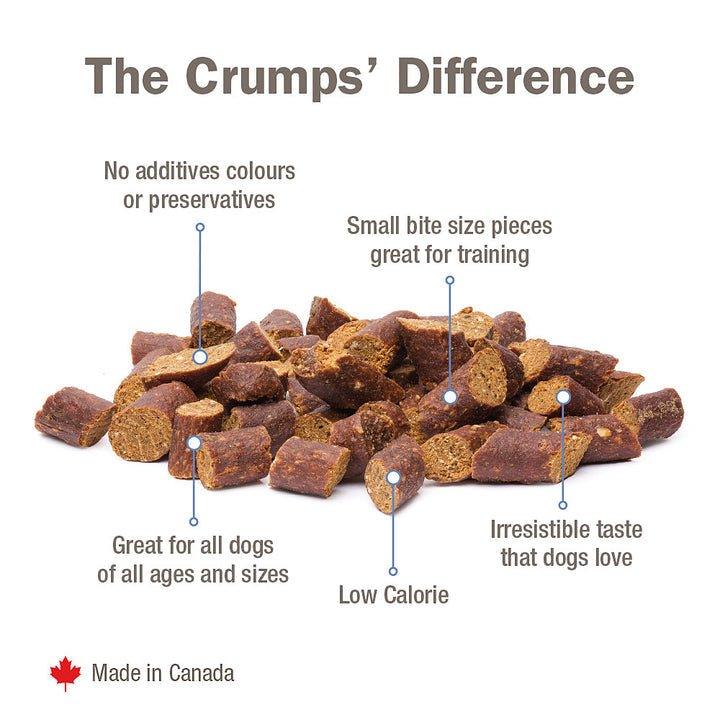 Crumps' Naturals Dog Treats - Semi Moist Beef Mini Trainers - Toronto Pets