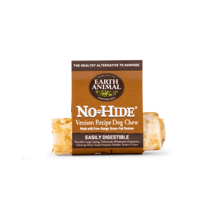 Earth Animal Dog Treats - No - Hide Venison Chew Single Rolls - Toronto Pets