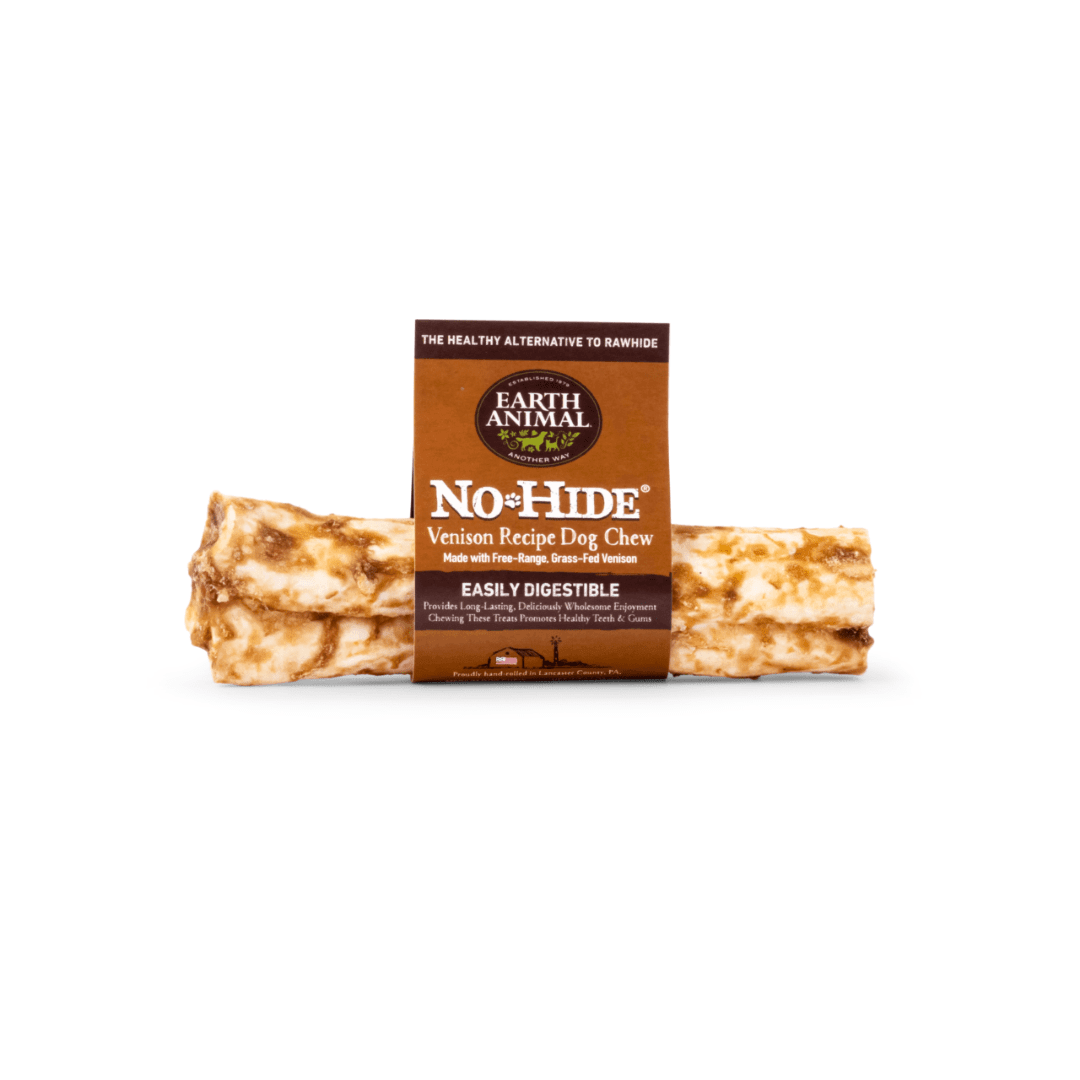 Earth Animal Dog Treats - No - Hide Venison Chew Single Rolls - Toronto Pets