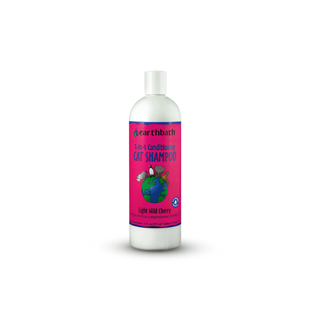 Earthbath Cat Grooming Supplies - 2 - in - 1 Conditioning Shampoo Light Wild Cherry - Toronto Pets