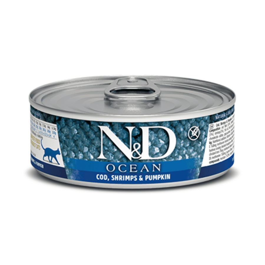 Farmina N&D Wet Cat Food - Ocean Cod, Shrimp & Pumpkin Canned - Toronto Pets