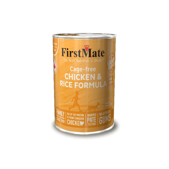 FirstMate Wet Cat Food - Cage - free Chicken & Rice Formula Canned - Toronto Pets