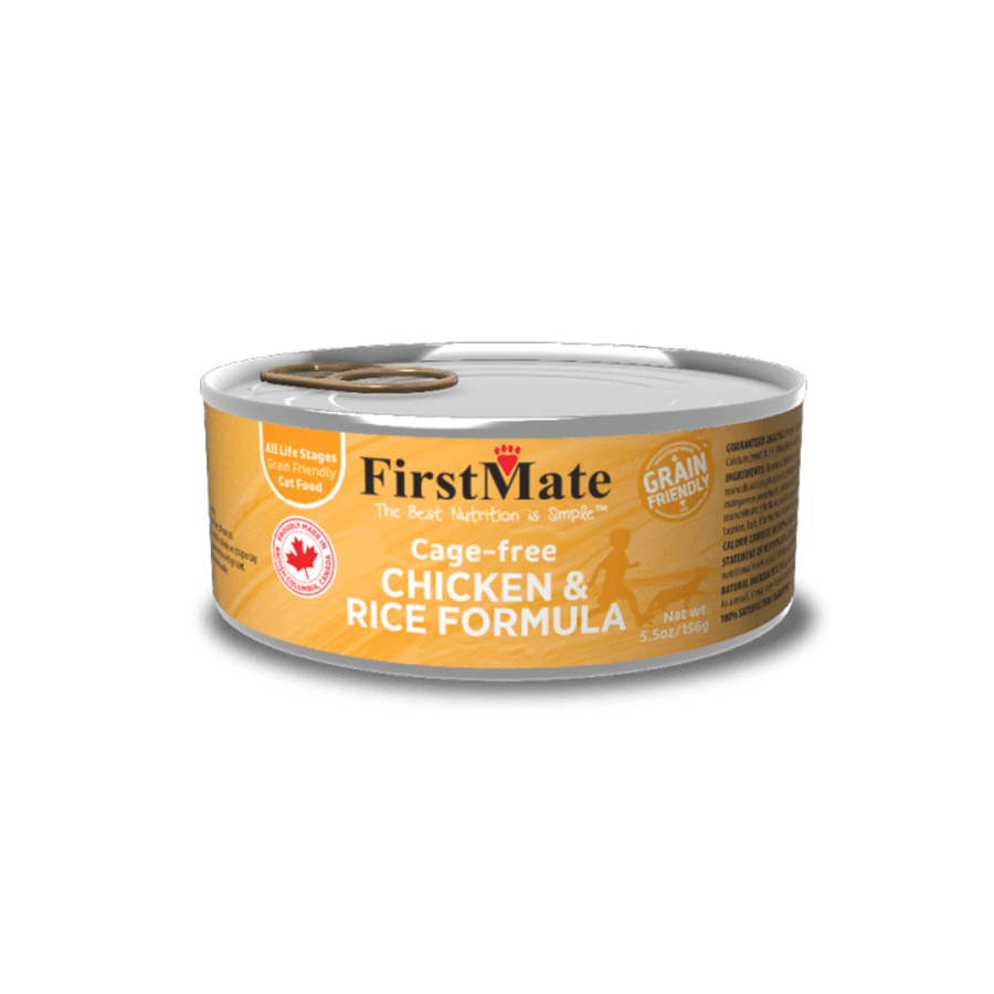 FirstMate Wet Cat Food - Cage - free Chicken & Rice Formula Canned - Toronto Pets