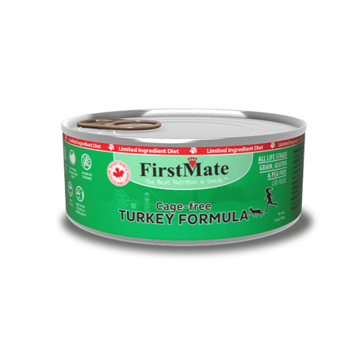 FirstMate Wet Cat Food - Limited Ingredient Cage Free Turkey Formula Canned - Toronto Pets