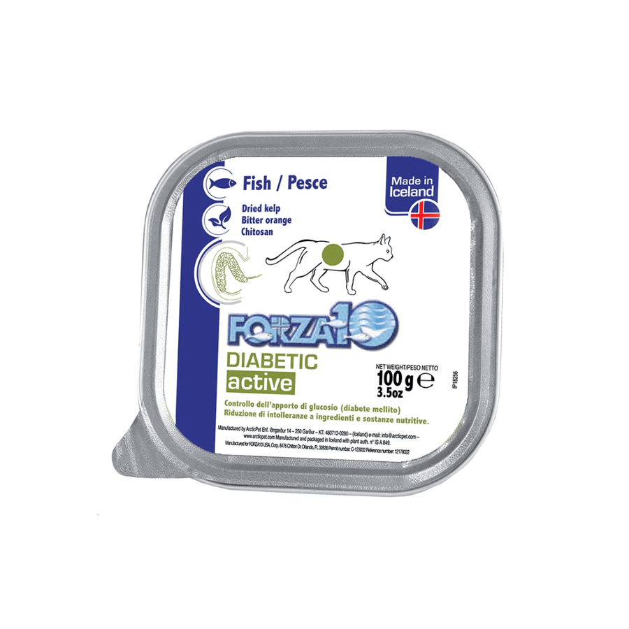 Forza10 Cat Wet - Nutraceutic Actiwet Diabetic Support Icelandic Fish Recipe Canned - Toronto Pets