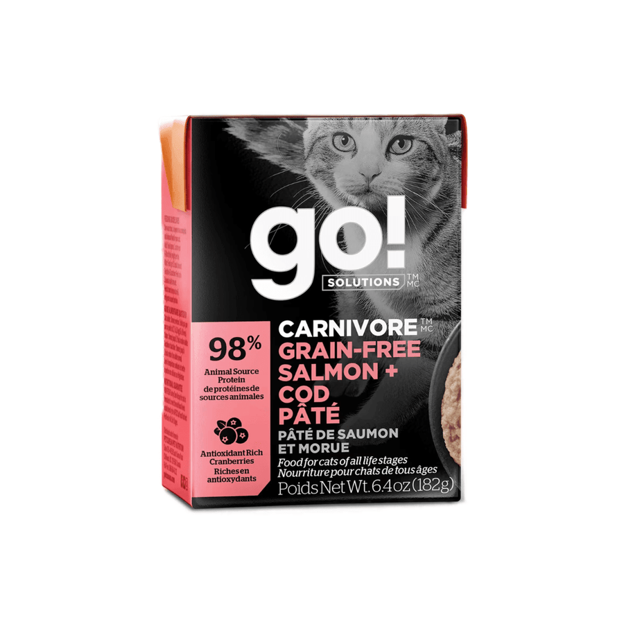 Go! Solutions Wet Cat Food - Carnivore Grain - Free Salmon and Cod Pate - Toronto Pets