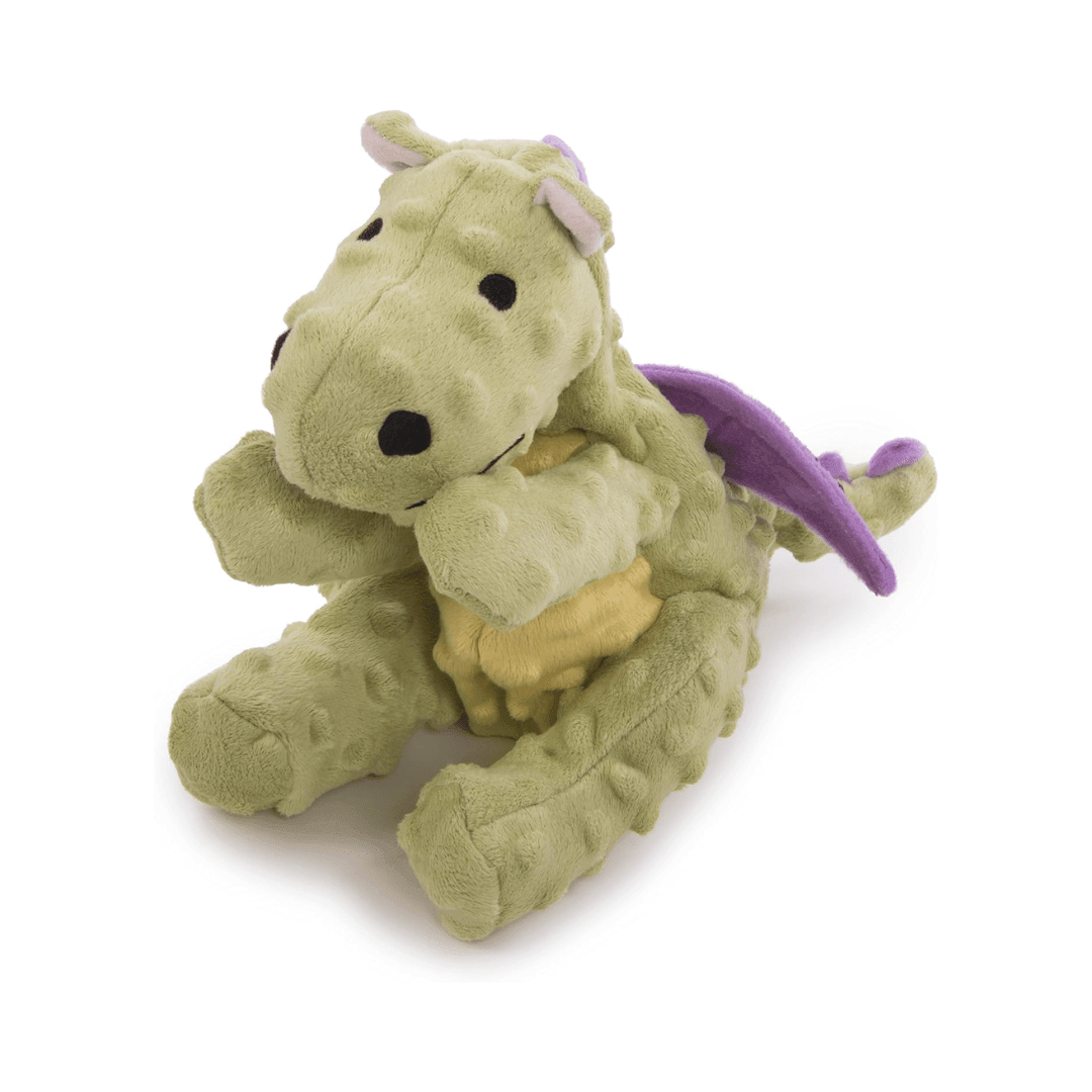 goDOG Dog Toys - Dragon Plush Lime Green - Toronto Pets