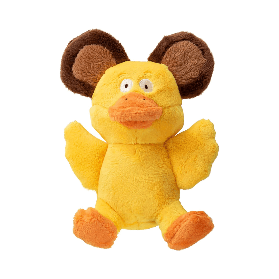 goDOG Dog Toys - Duck - Bear Silent Squeak Plush - Toronto Pets