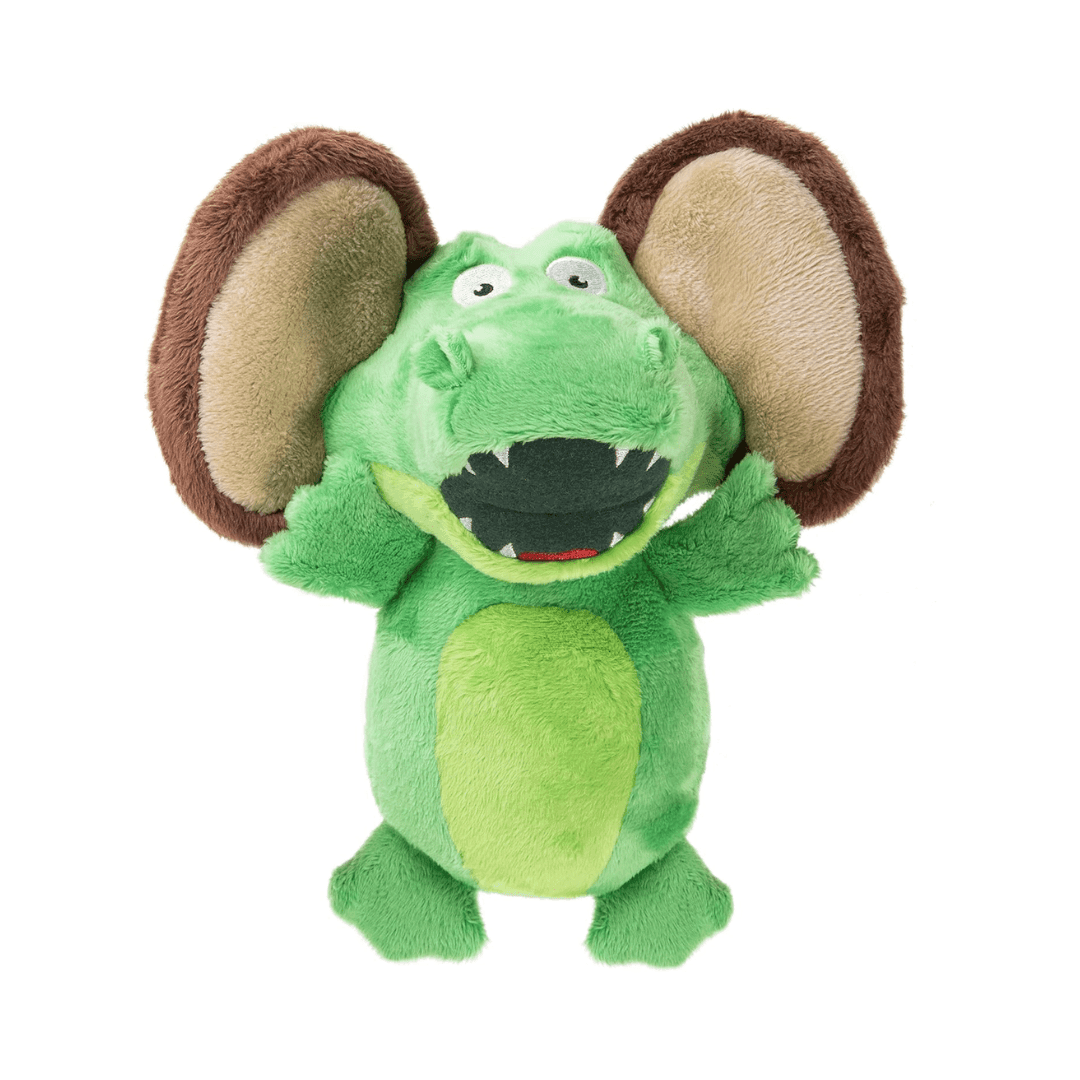 goDOG Dog Toys - Gator - Monkey Silent Squeak Plush - Toronto Pets