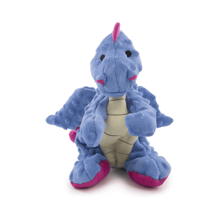 goDOG Dog Toys - Plush Dragon Periwinkle Blue - Toronto Pets