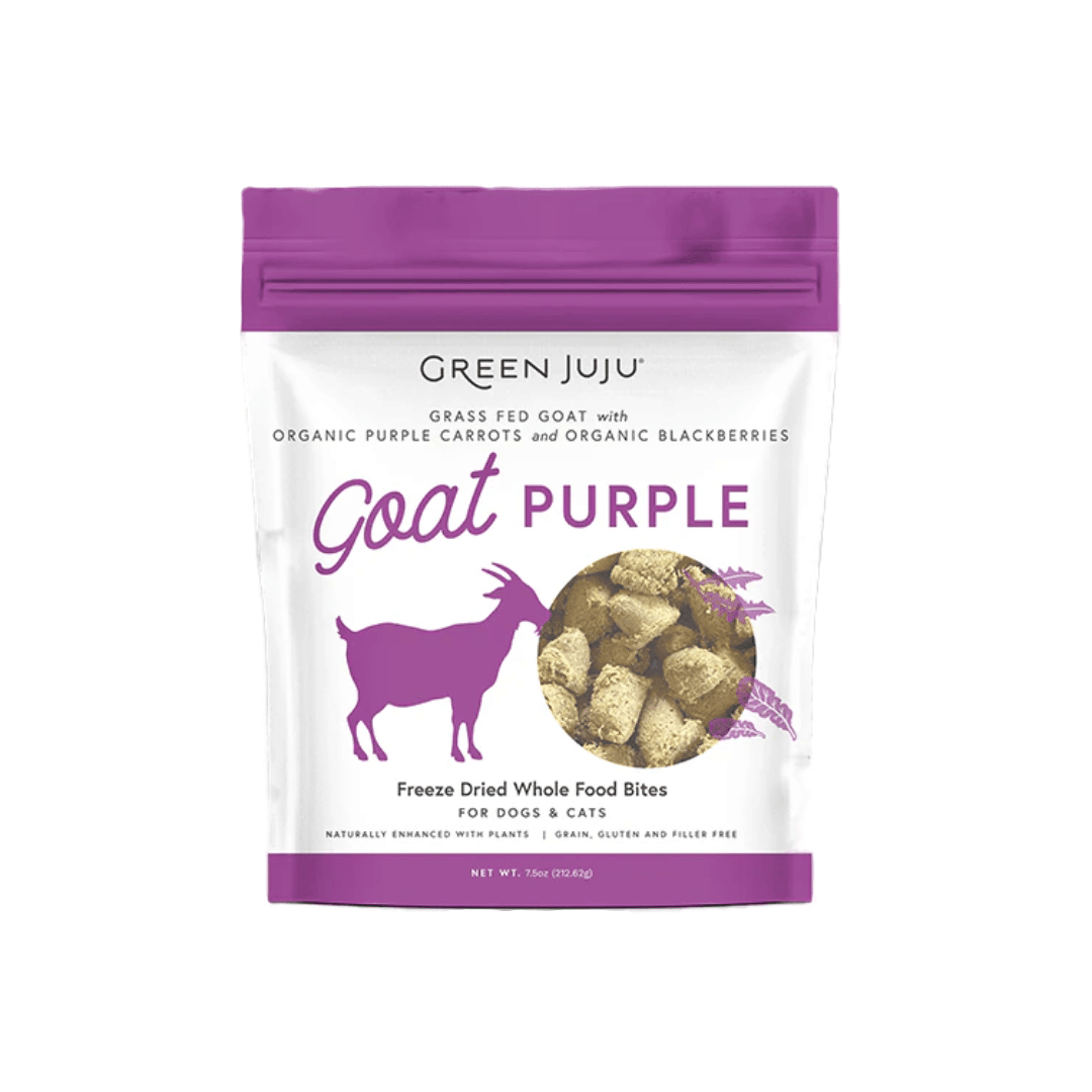 Green Juju Freeze - Dried Dog and Cat Treats - Goat Purple Whole Food Bites - Toronto Pets