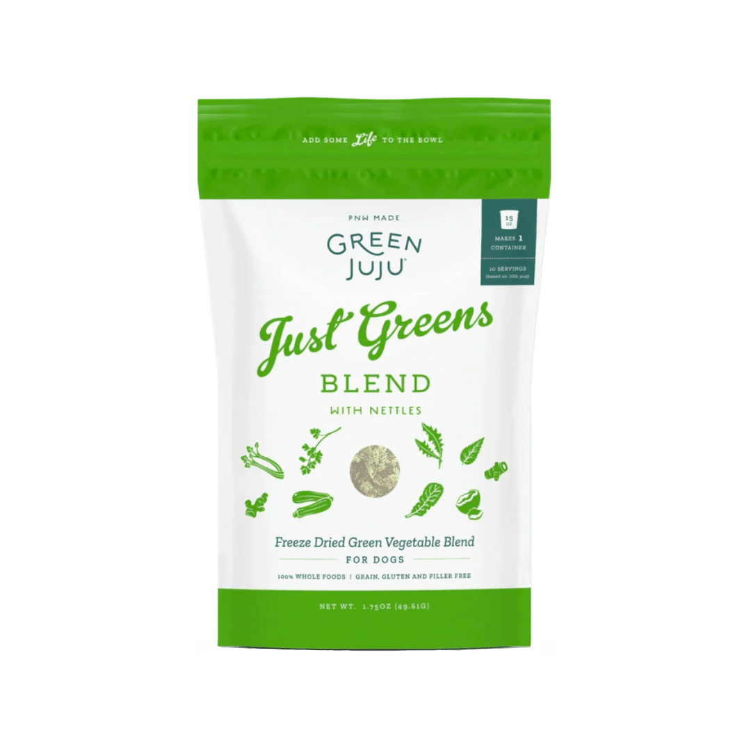 Green Juju Freeze - Dried Dog Mixer - Just Greens Blend with Nettles - Toronto Pets