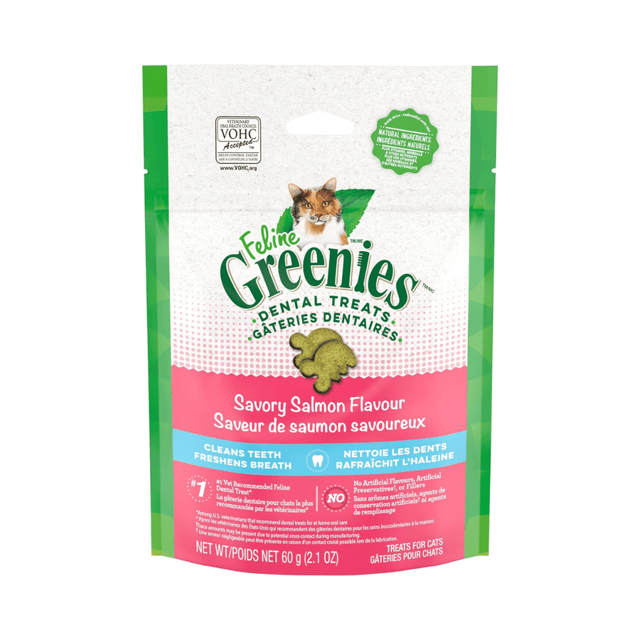 Greenies Cat Dental Treats - Savory Salmon Flavor Adult - Toronto Pets