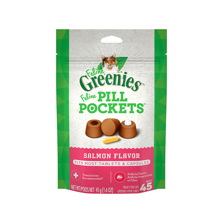 Greenies Pill Pocket Cat Treats - Salmon Flavor - Toronto Pets