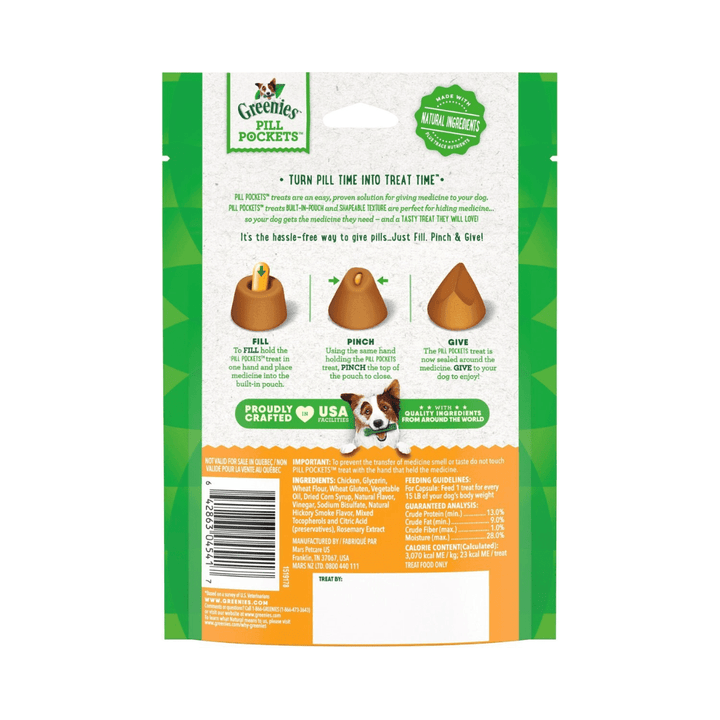 Greenies Pill Pockets Dog Treats - Chicken Flavor - Toronto Pets