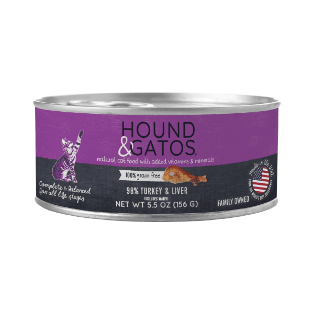 Hound & Gatos Wet Cat Food - Turkey & Liver Canned - Toronto Pets