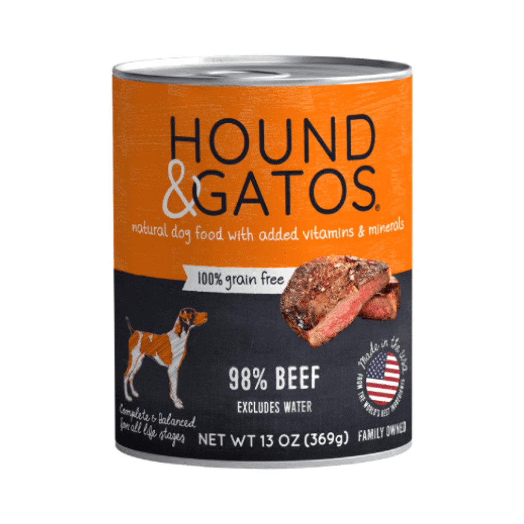 Hound & Gatos Wet Dog Food - Beef Canned - Toronto Pets