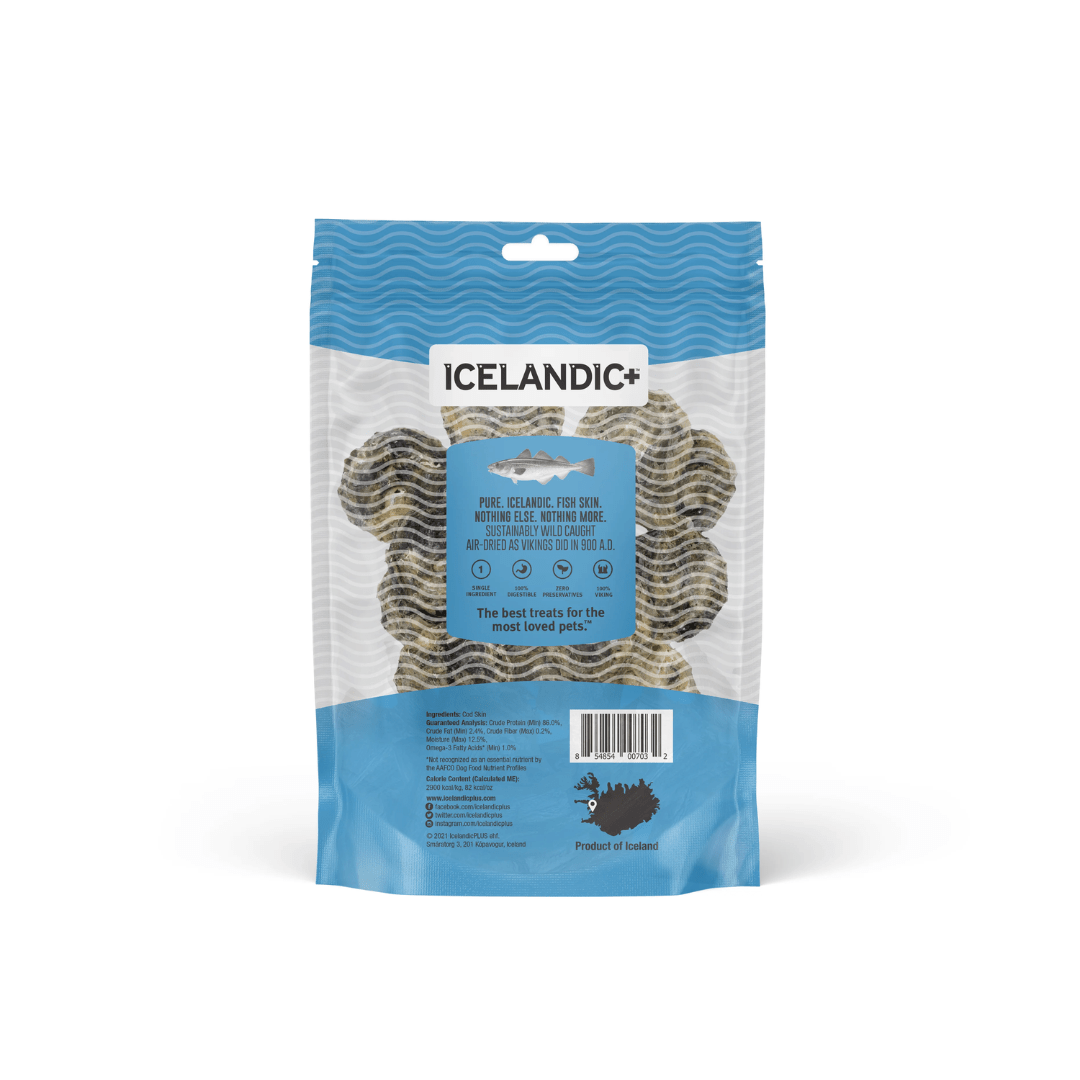 Icelandic+ Dog Treats - Cod Skin Rolls - Toronto Pets