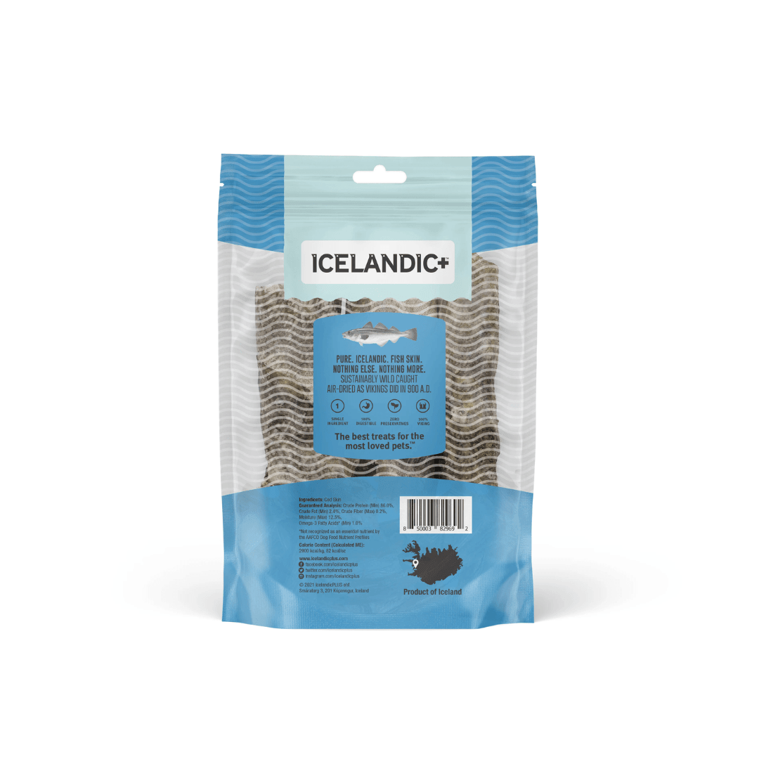 Icelandic+ Dog Treats - Hand Wrapped Cod Skin Short Chew Sticks - Toronto Pets