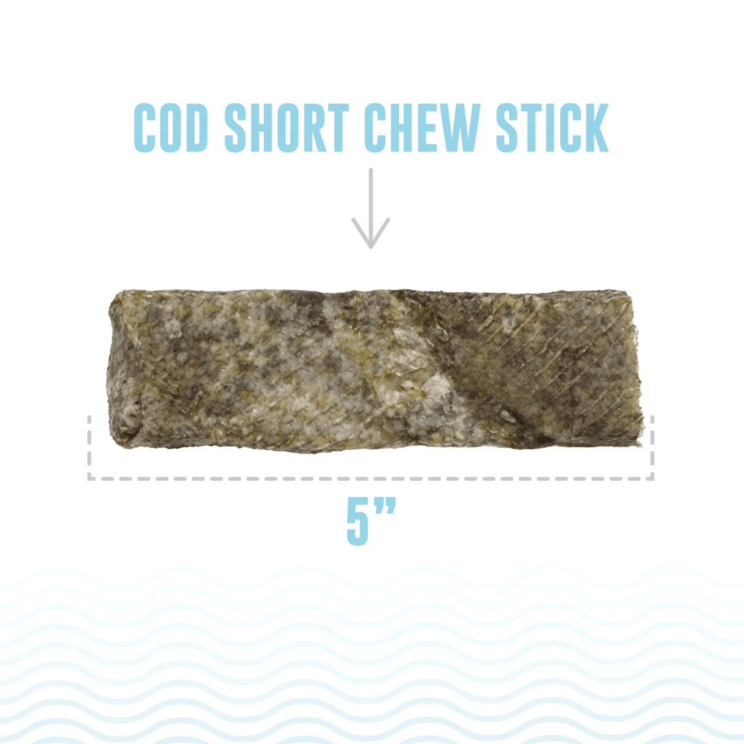 Icelandic+ Dog Treats - Hand Wrapped Cod Skin Short Chew Sticks - Toronto Pets