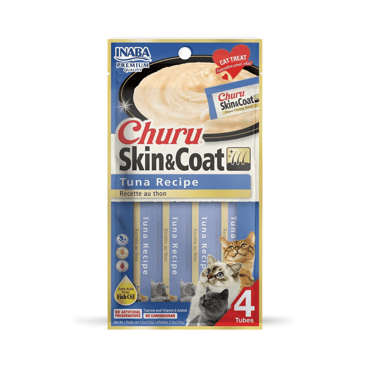 Inaba Cat Churu Skin & Coat - Tuna Recipe - Toronto Pets