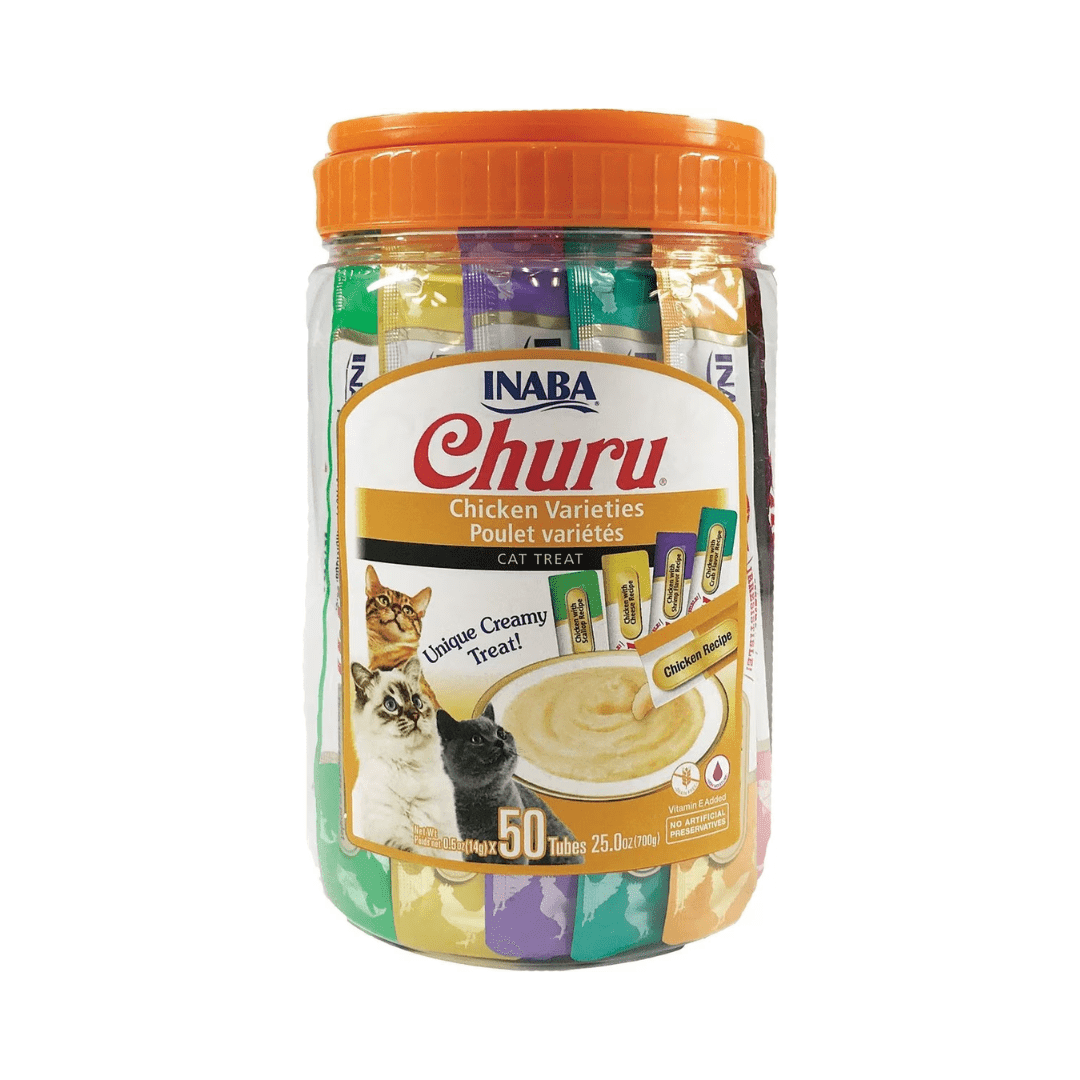 Inaba Cat Treats - Churu Purees Chicken Variety Jar - Toronto Pets