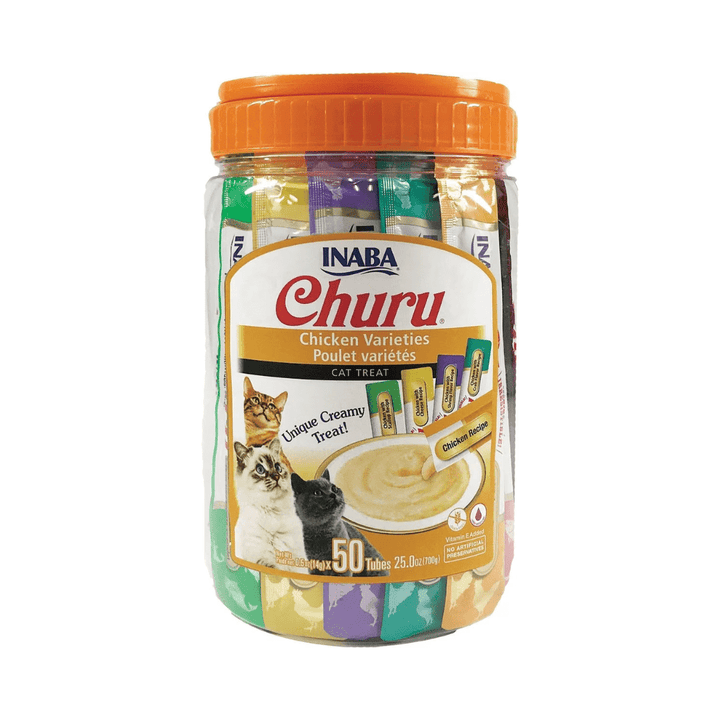 Inaba Cat Treats - Churu Purees Chicken Variety Jar - Toronto Pets