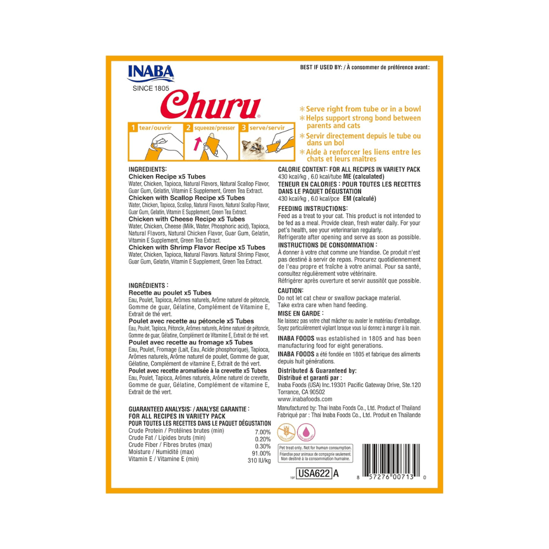 Inaba Cat Treats - Churu Purees Chicken Variety Pack - Toronto Pets